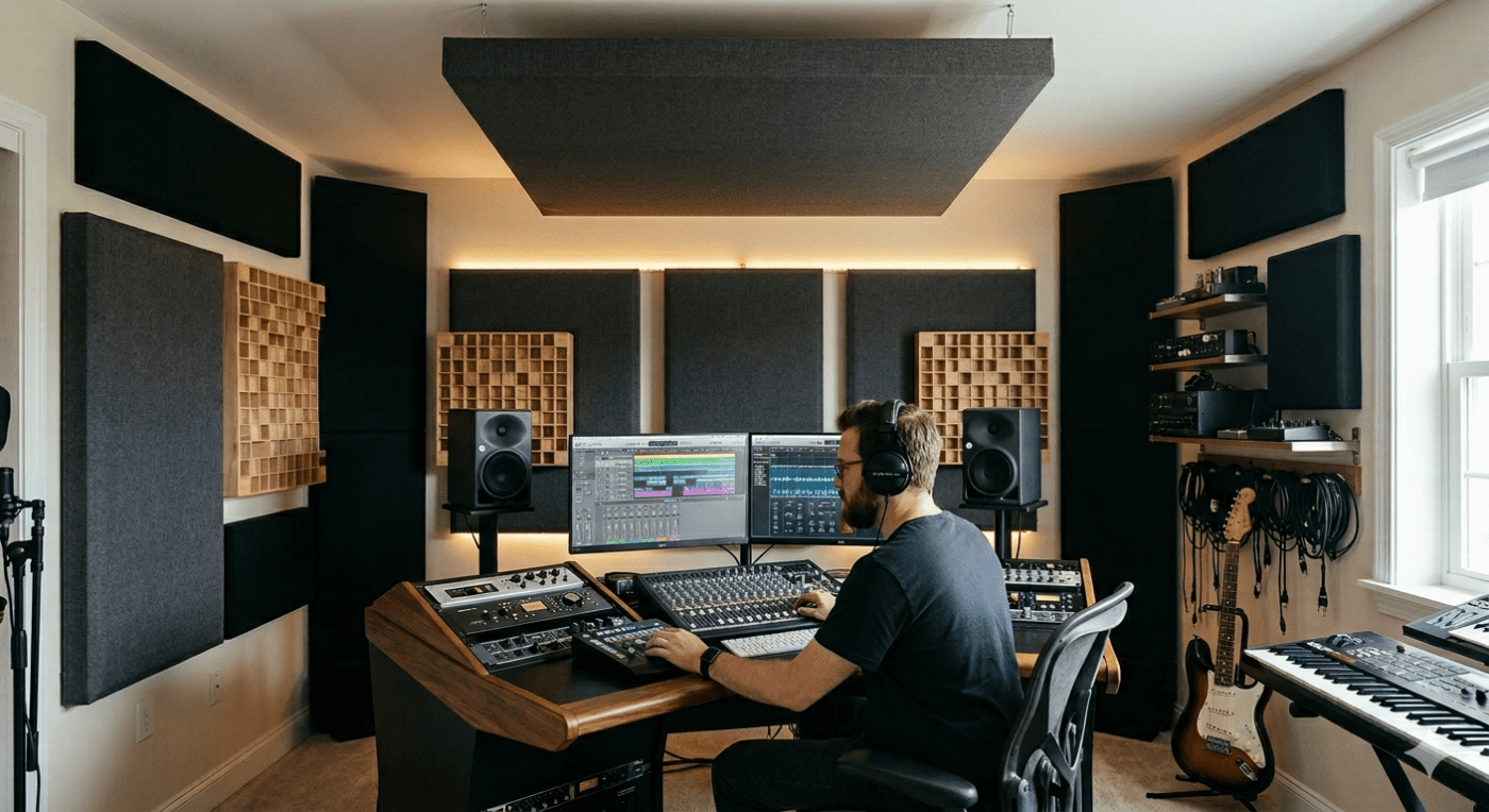 Acoustic Treatments for Home Studios | Sound Control Acoustics